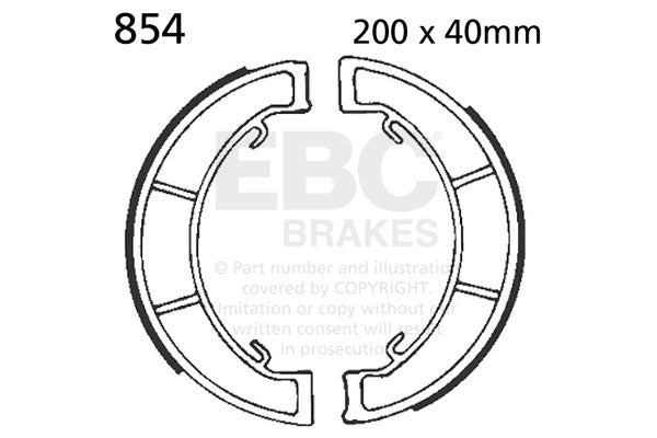 EBC Motorcycle Brake Pads for TRIUMPH MERIDEN PRODUCED MACHINES T120 1966-1970