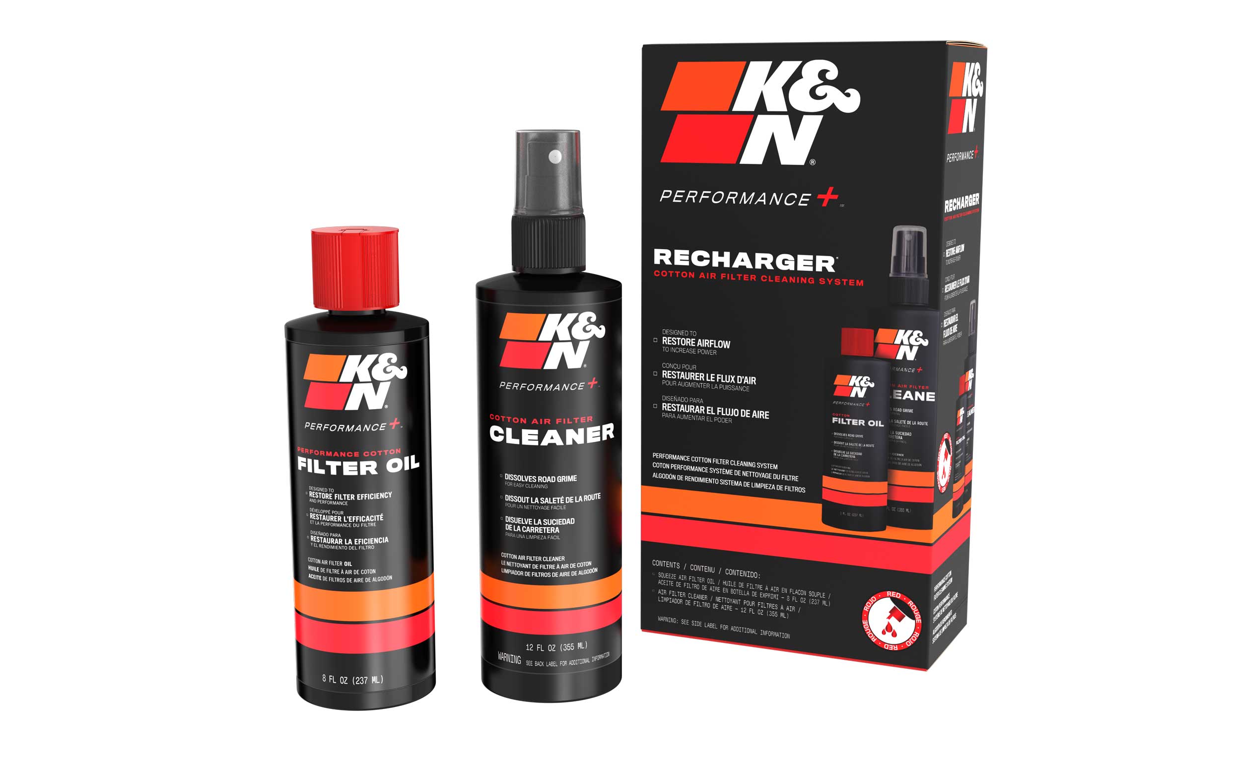 K&N Filter Care Service Kit - Squeeze Red (99-5050)