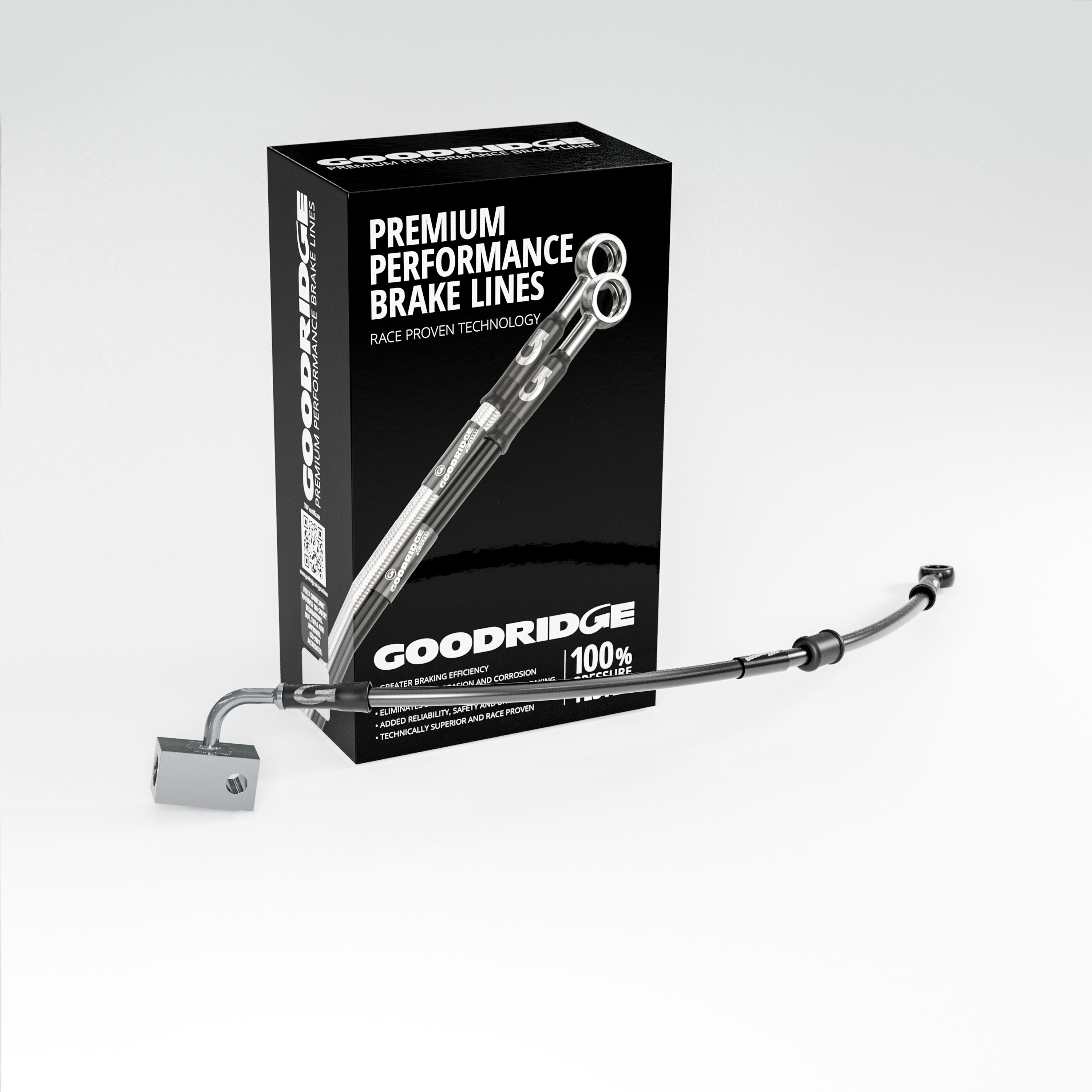 BRAKE HOSE KIT FOR YAMAHA TENERE 700 ABS 19-23 - Goodridge