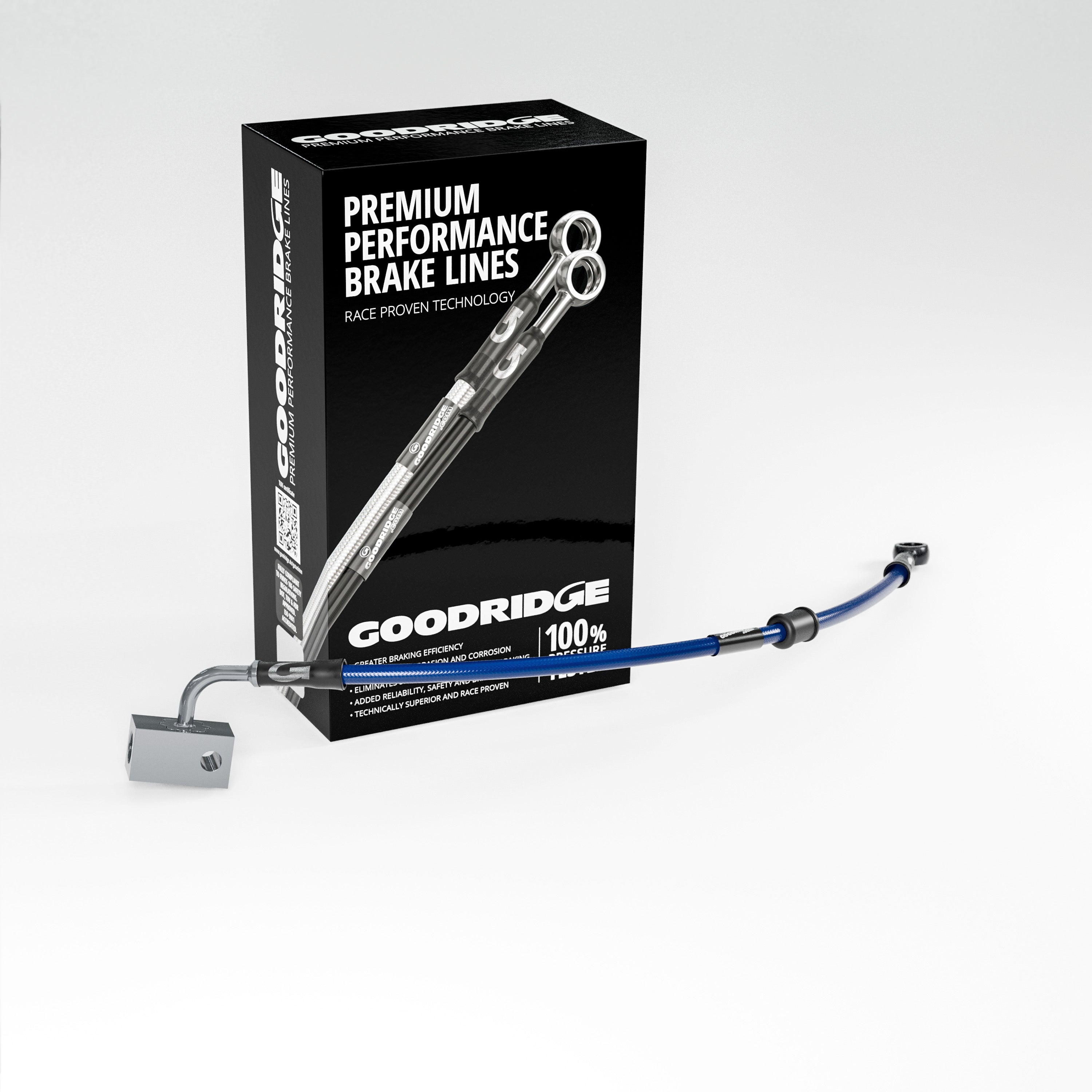 BRAKE HOSE KIT FOR YAMAHA TENERE 700 ABS 19-23 - Goodridge