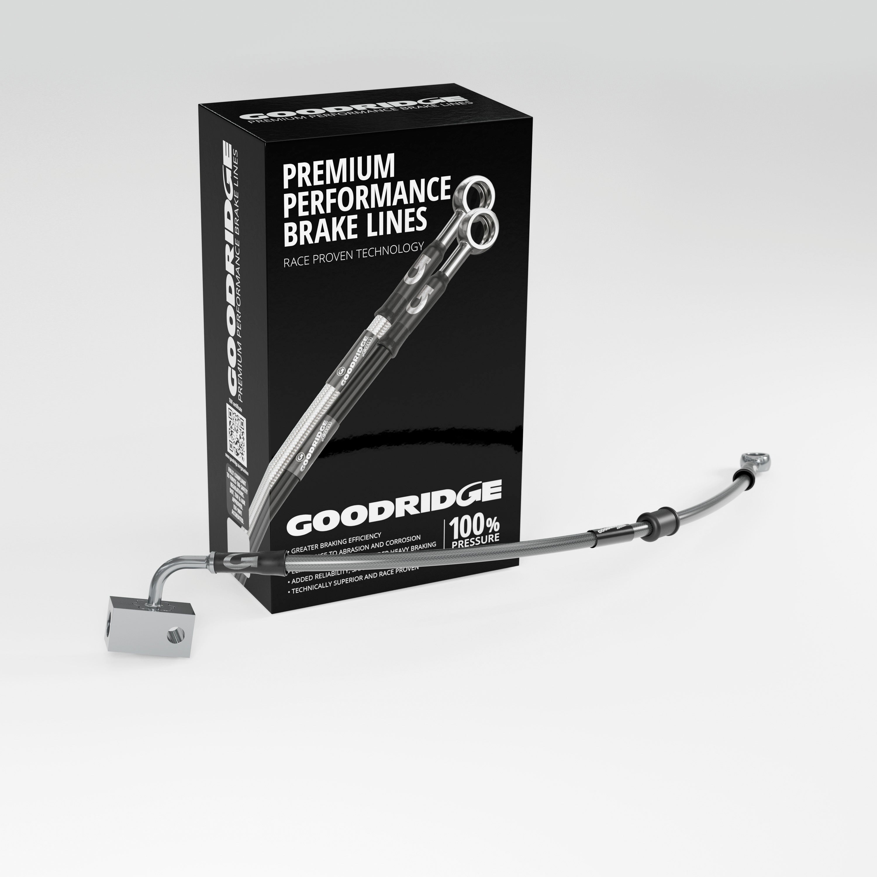 BRAKE HOSE KIT FOR YAMAHA TENERE 700 ABS 19-23 - Goodridge