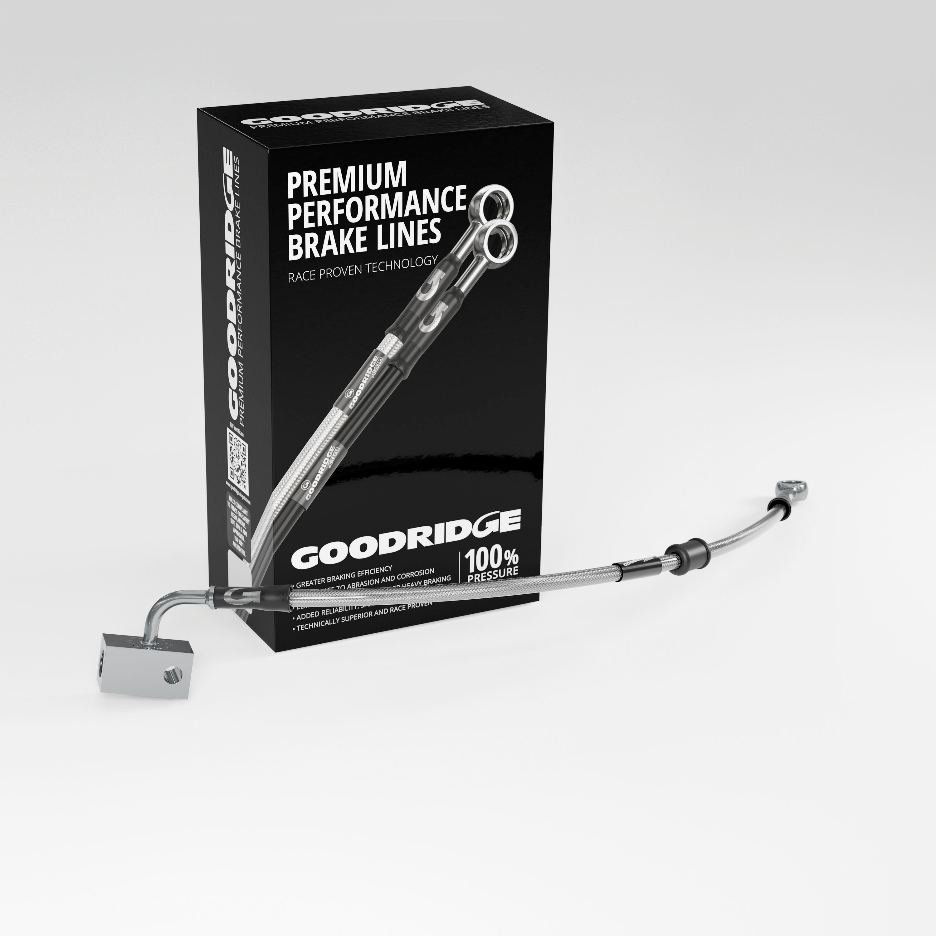 BRAKE HOSE KIT FOR YAMAHA TENERE 700 ABS 19-23 - Goodridge