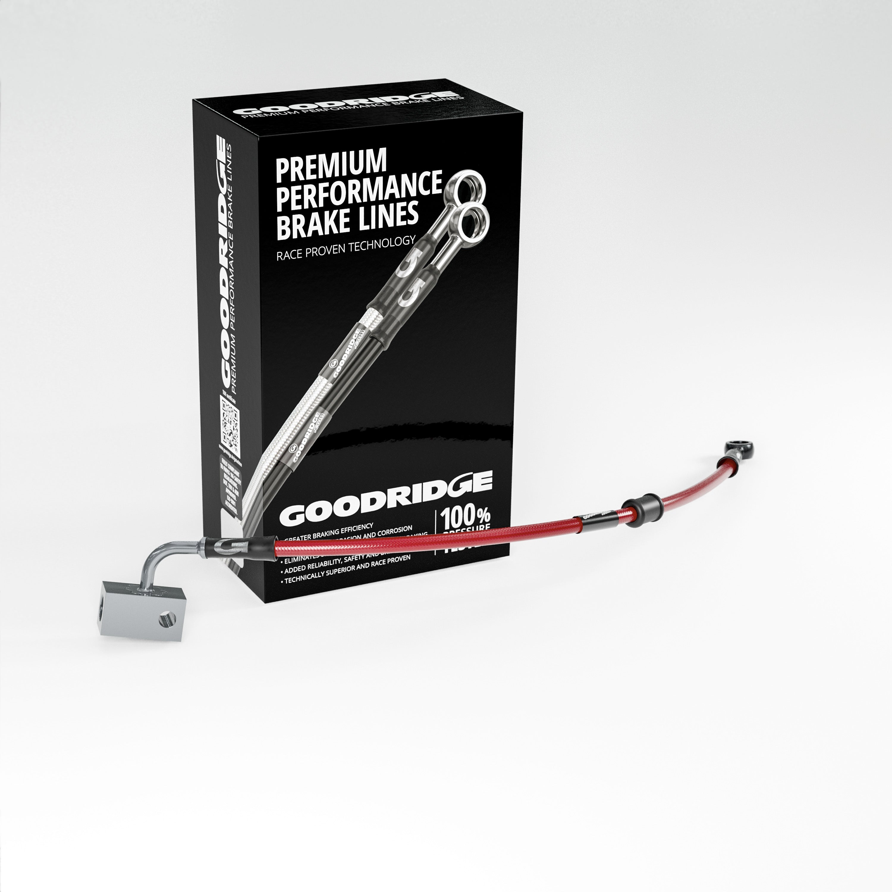 BRAKE HOSE KIT FOR YAMAHA TENERE 700 ABS 19-23 - Goodridge