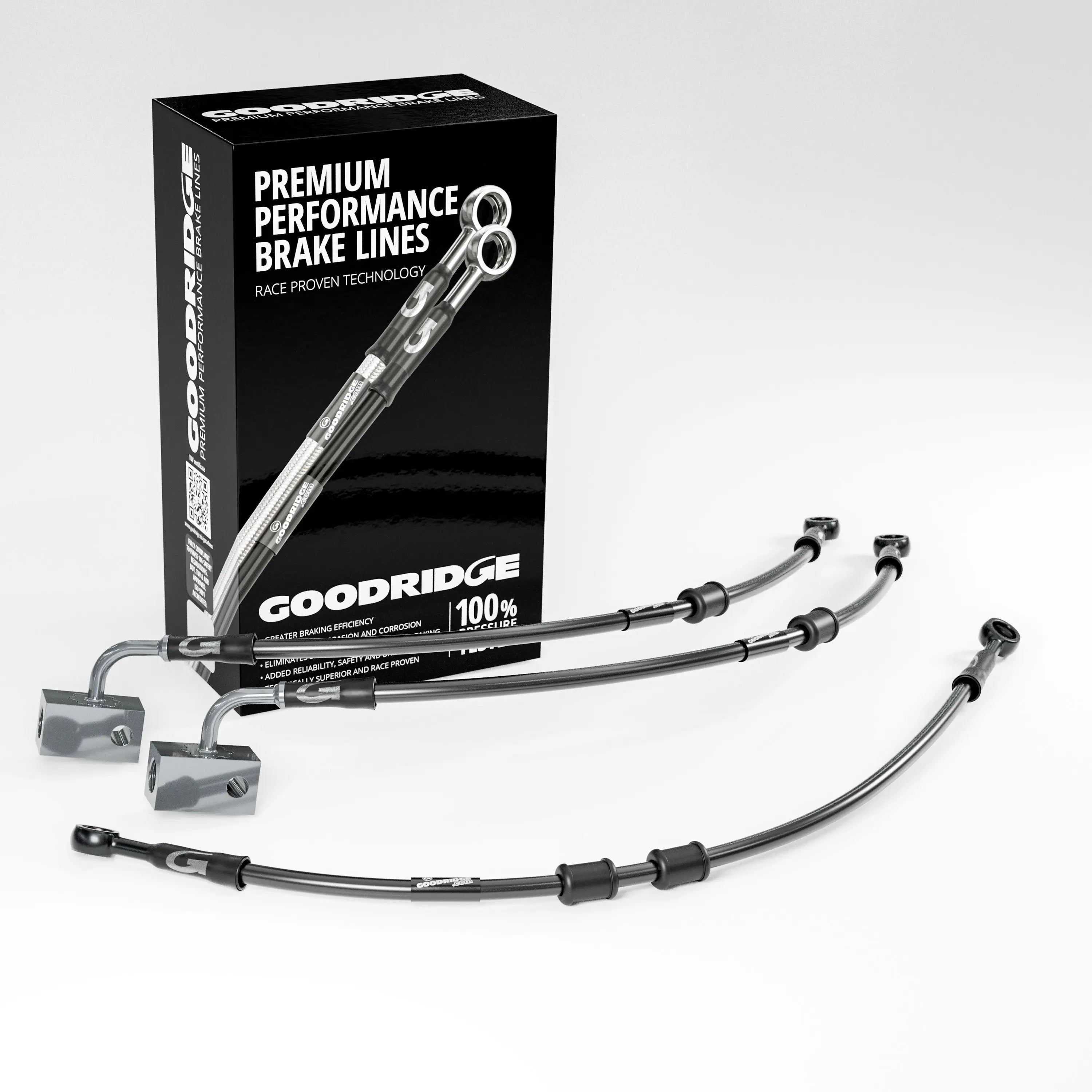 PERFORMANCE BRAKE HOSE KIT FOR YAMAHA FZ6 S2 SA-NA FAZER ABS 07-10 Yamaha