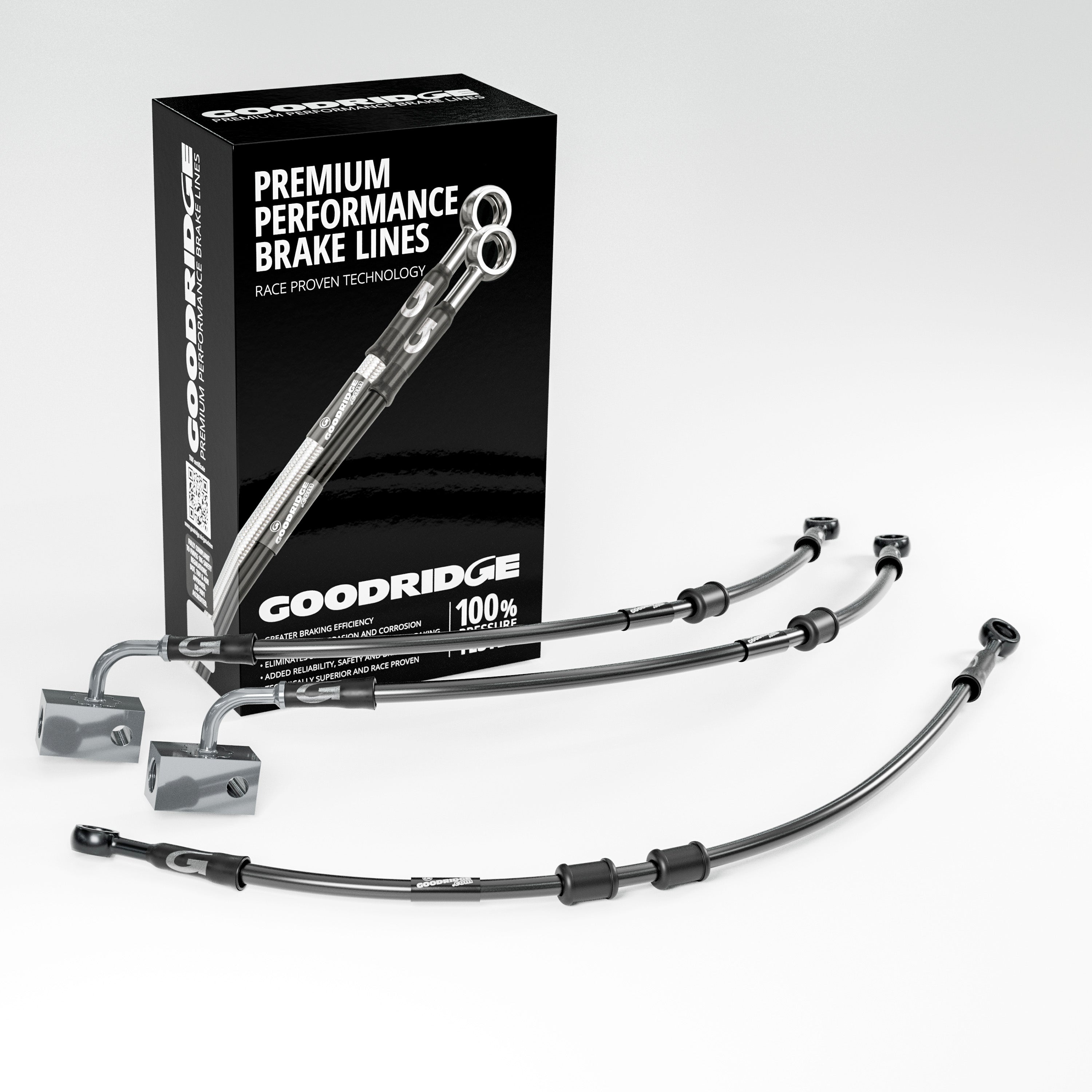 BRAKE HOSE KIT FOR YAMAHA TENERE 700 ABS 19-23 - Goodridge