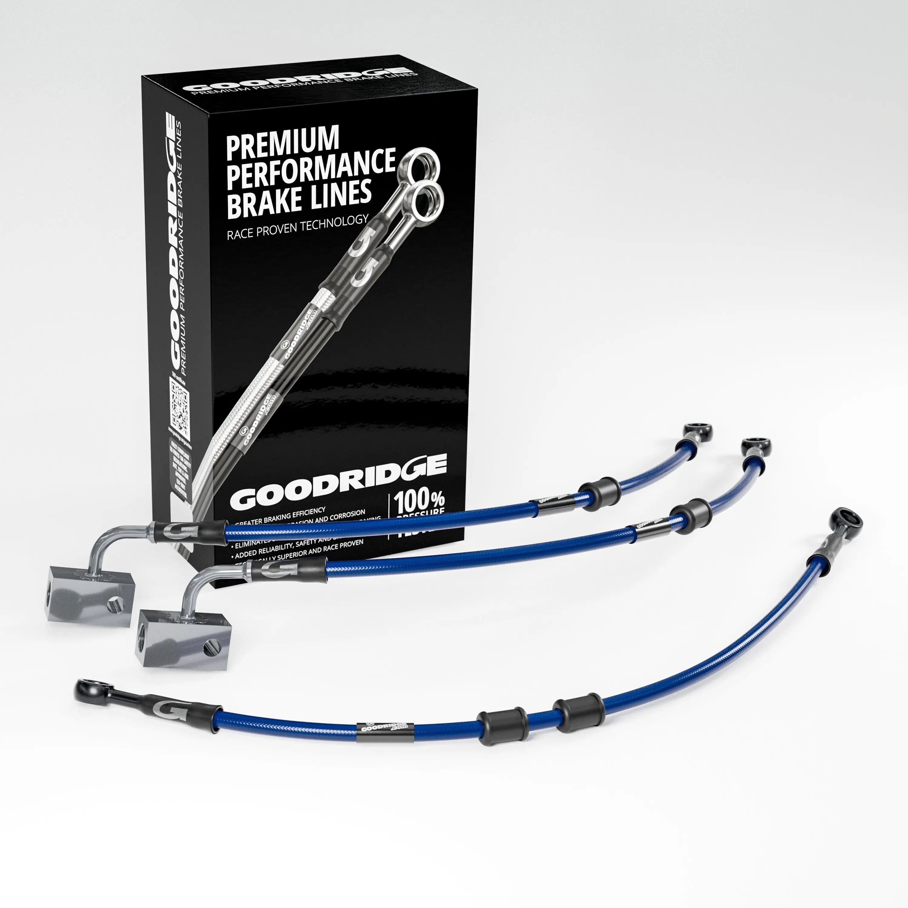 PERFORMANCE BRAKE HOSE KIT FOR KAWASAKI ZZR1400 / ZX14 ABS 07-20 Kawasaki