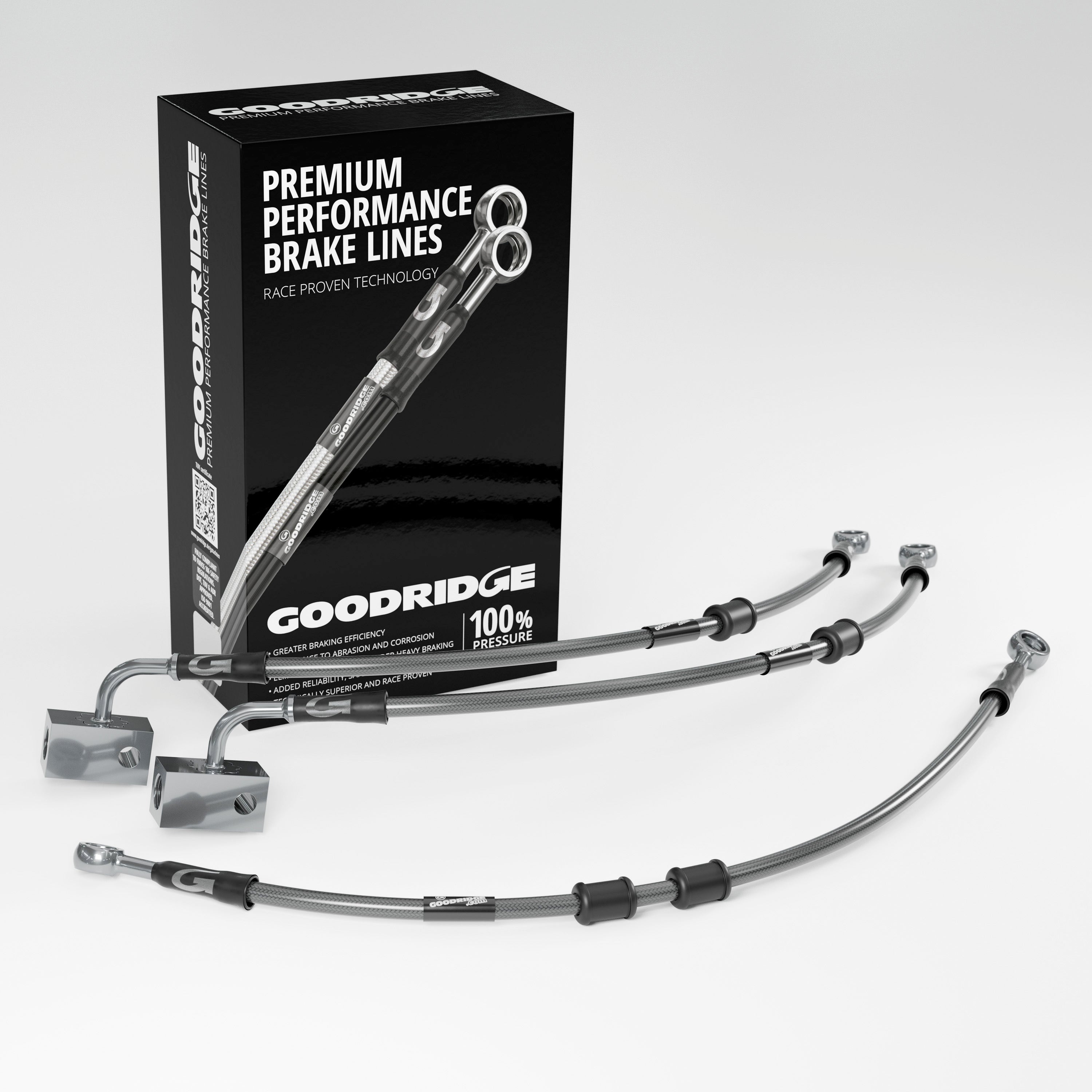 PERFORMANCE BRAKE HOSE KIT FOR YAMAHA V-MAX 1700 ABS 09-16 Yamaha
