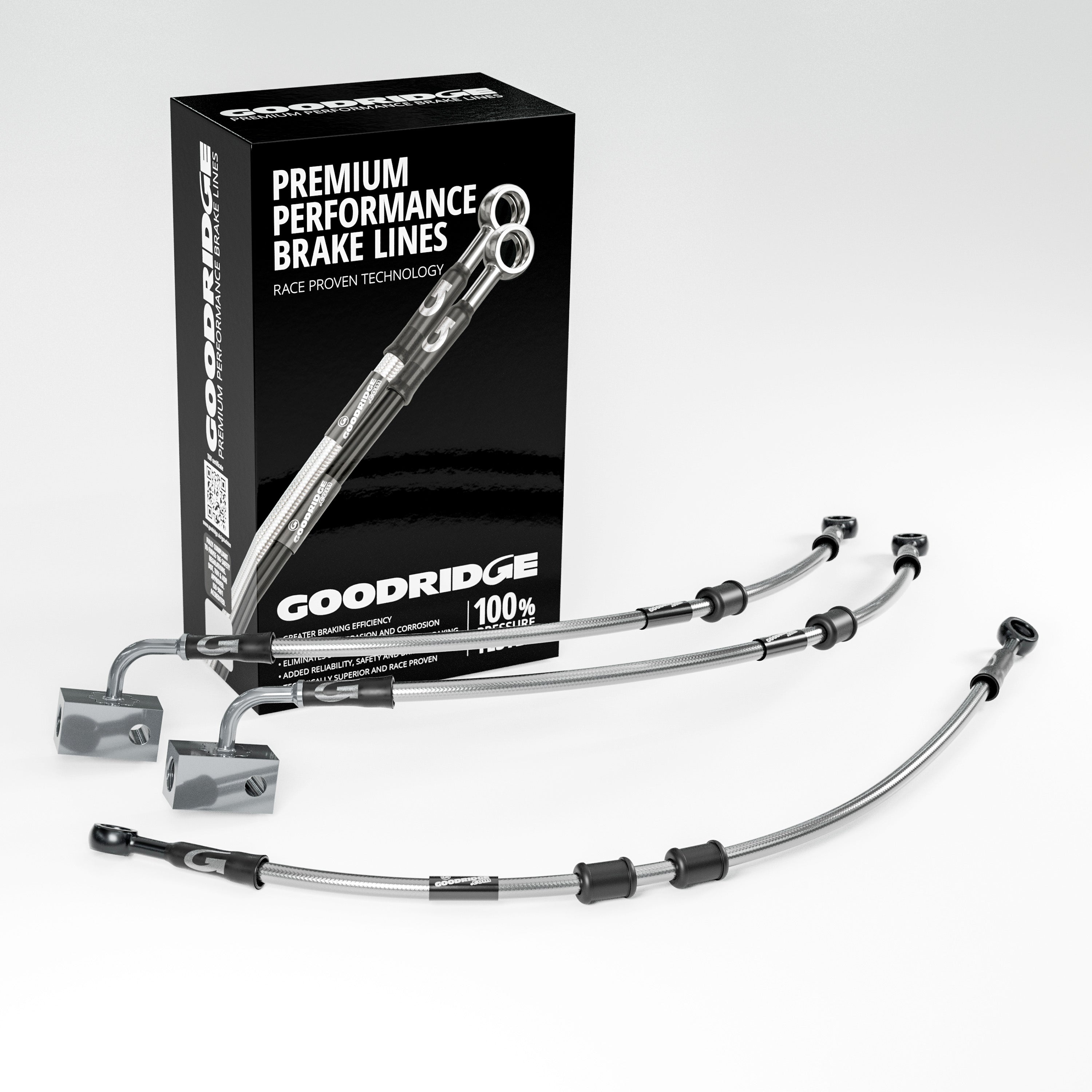 BRAKE HOSE KIT FOR YAMAHA TENERE 700 ABS 19-23 - Goodridge
