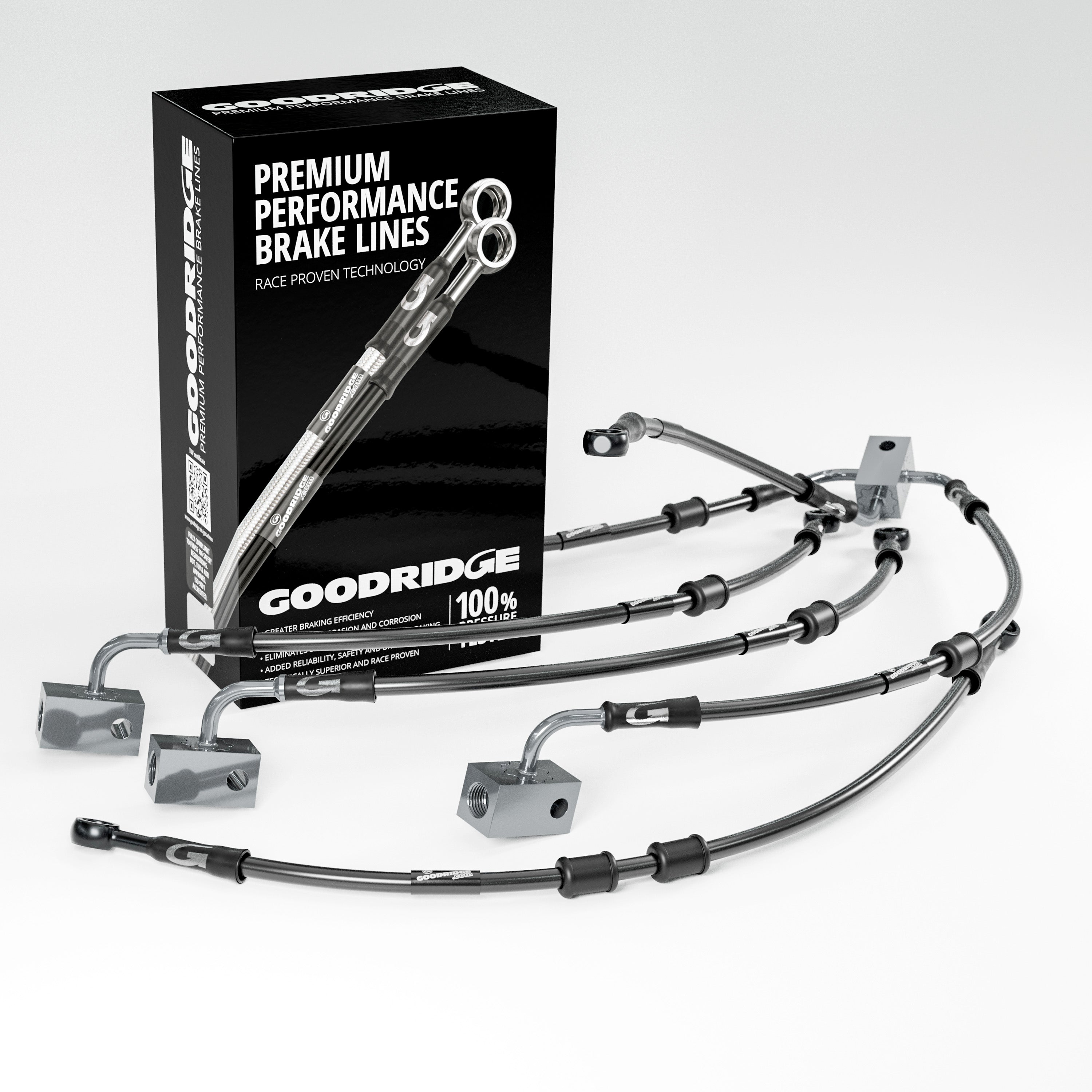 PERFORMANCE BRAKE HOSE KIT FOR YAMAHA NIKKEN + GT ABS 18-23 Yamaha