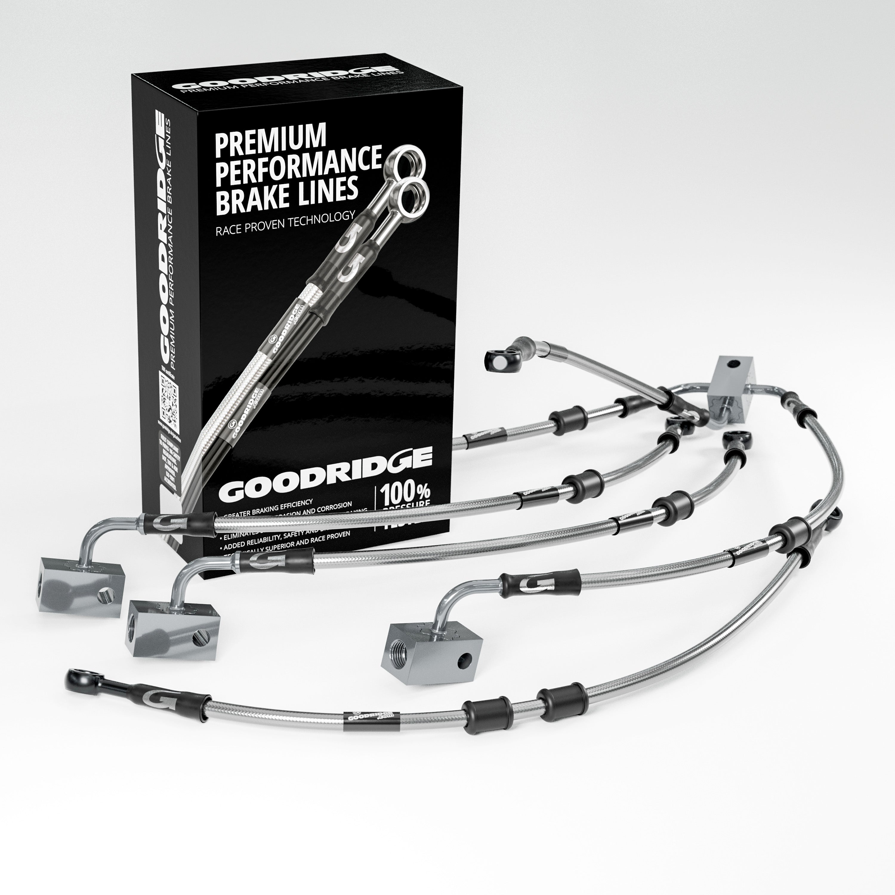 PERFORMANCE BRAKE HOSE KIT FOR YAMAHA NIKKEN + GT ABS 18-23 Yamaha