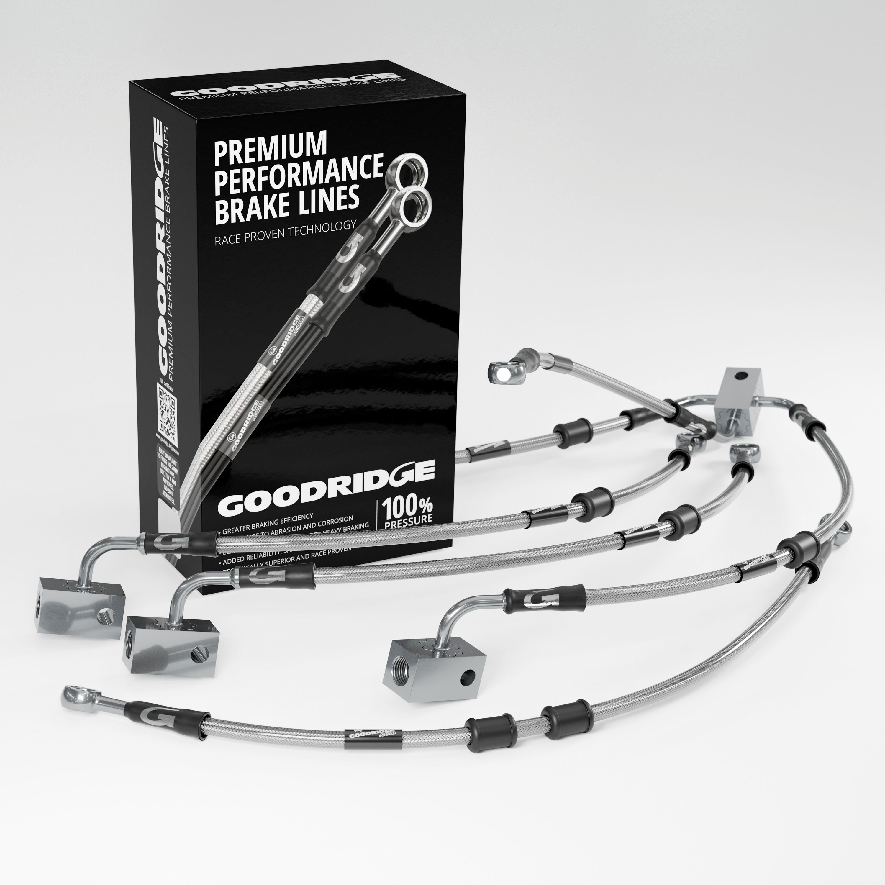 PERFORMANCE BRAKE HOSE KIT FOR YAMAHA NIKKEN + GT ABS 18-23 Yamaha