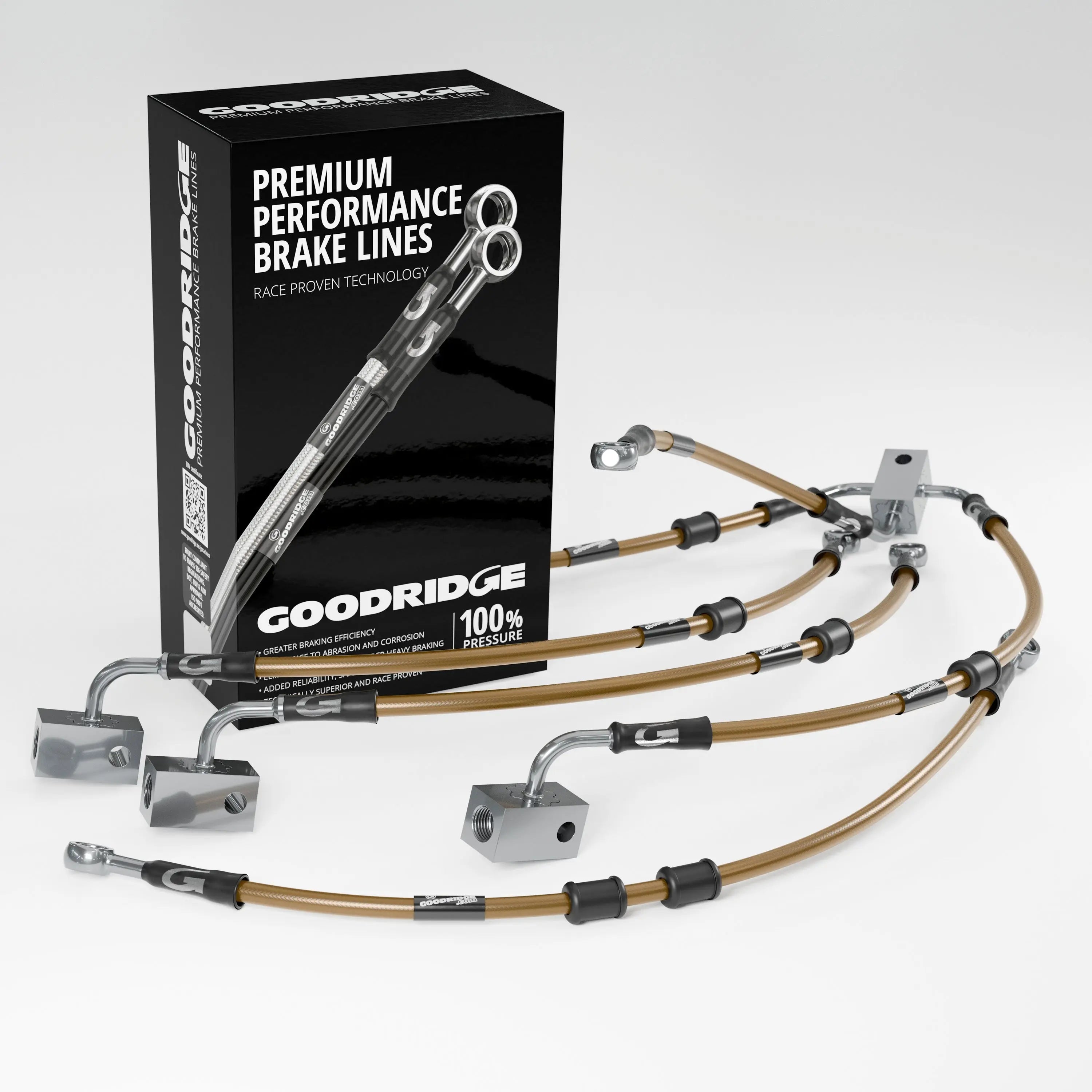PERFORMANCE BRAKE HOSE KIT FOR KAWASAKI ZZR1400 / ZX14 ABS 07-20 Kawasaki
