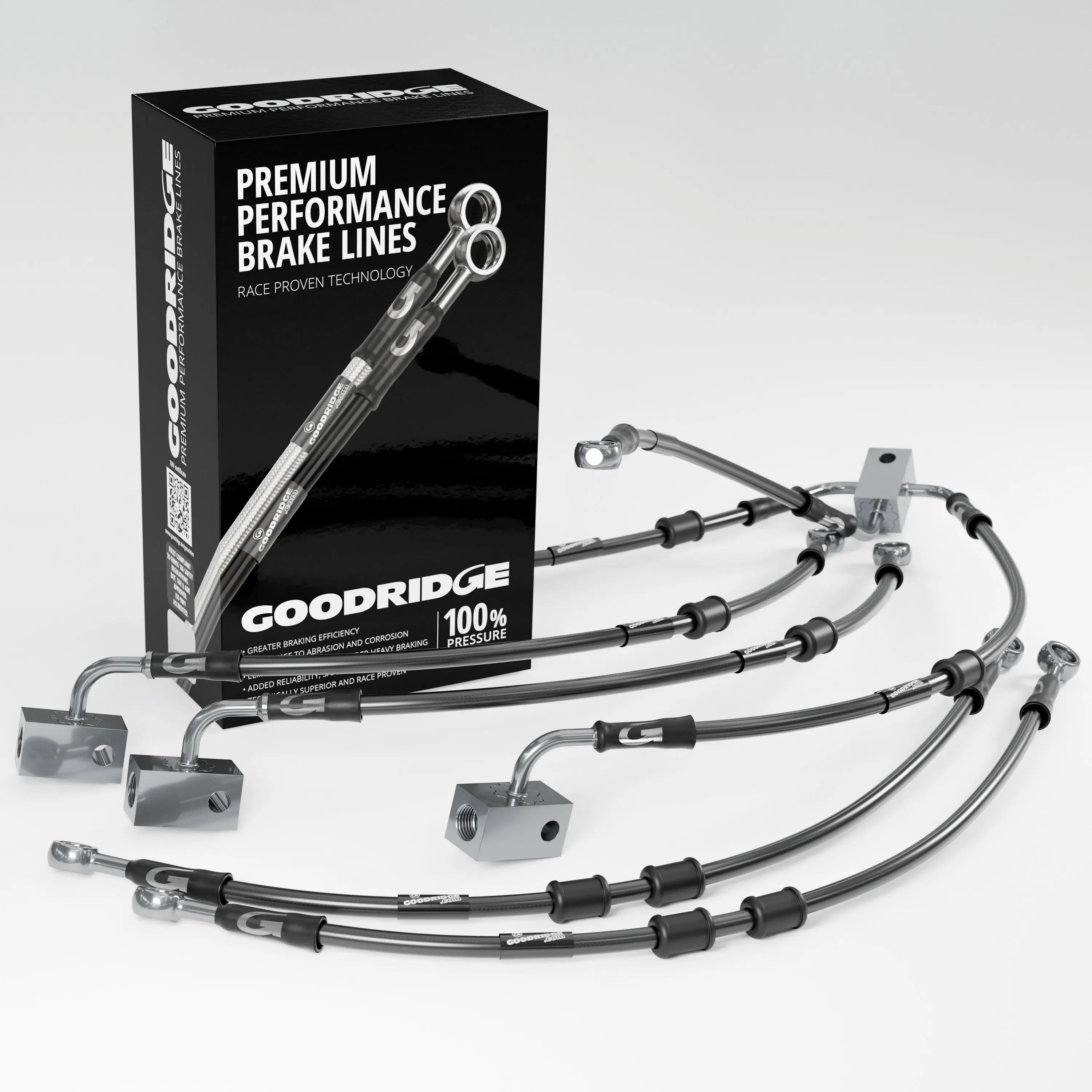 PERFORMANCE BRAKE HOSE KIT FOR YAMAHA FZ8 SA-NA ABS 10-15 Yamaha