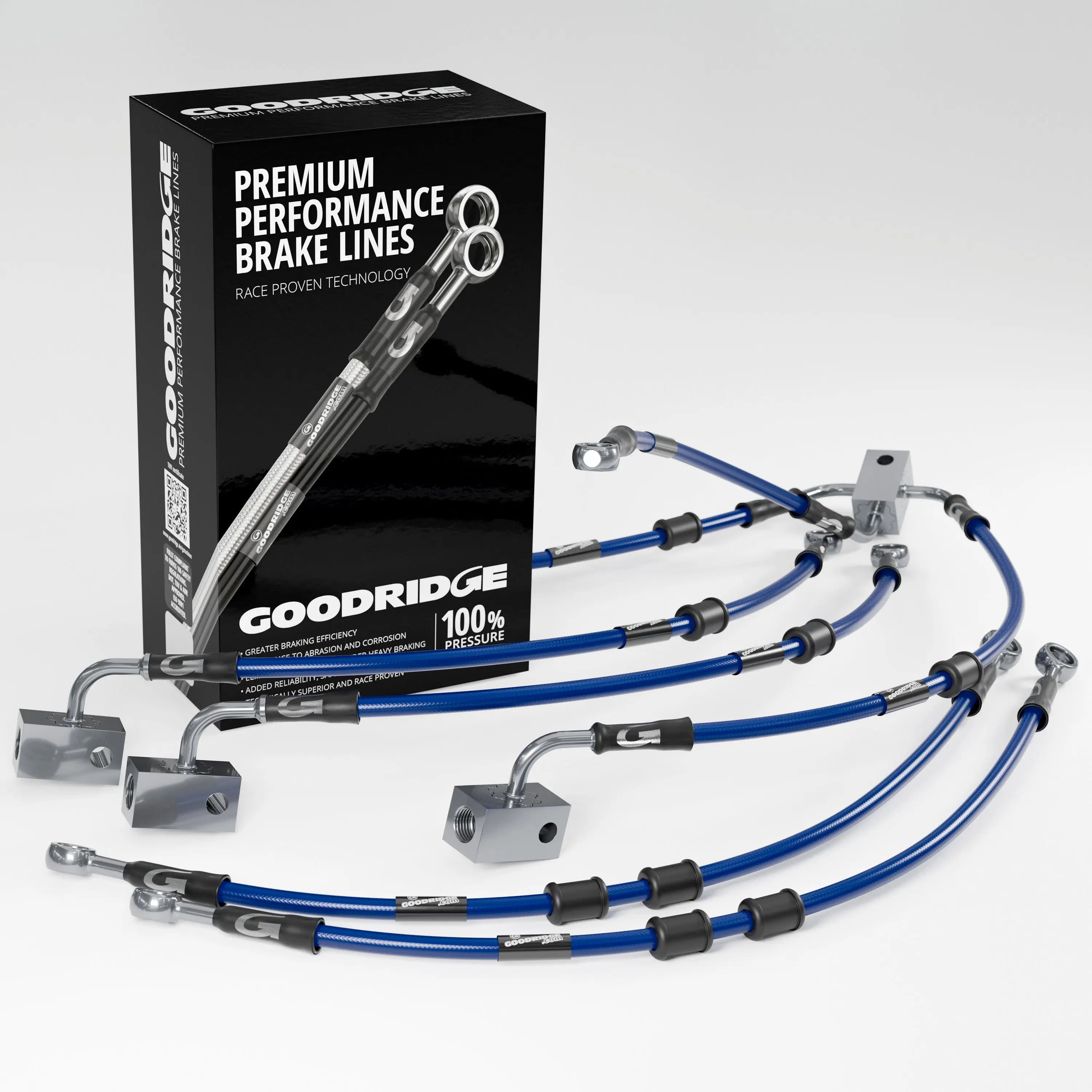 PERFORMANCE BRAKE HOSE KIT FOR YAMAHA FZ8 SA-NA ABS 10-15 Yamaha
