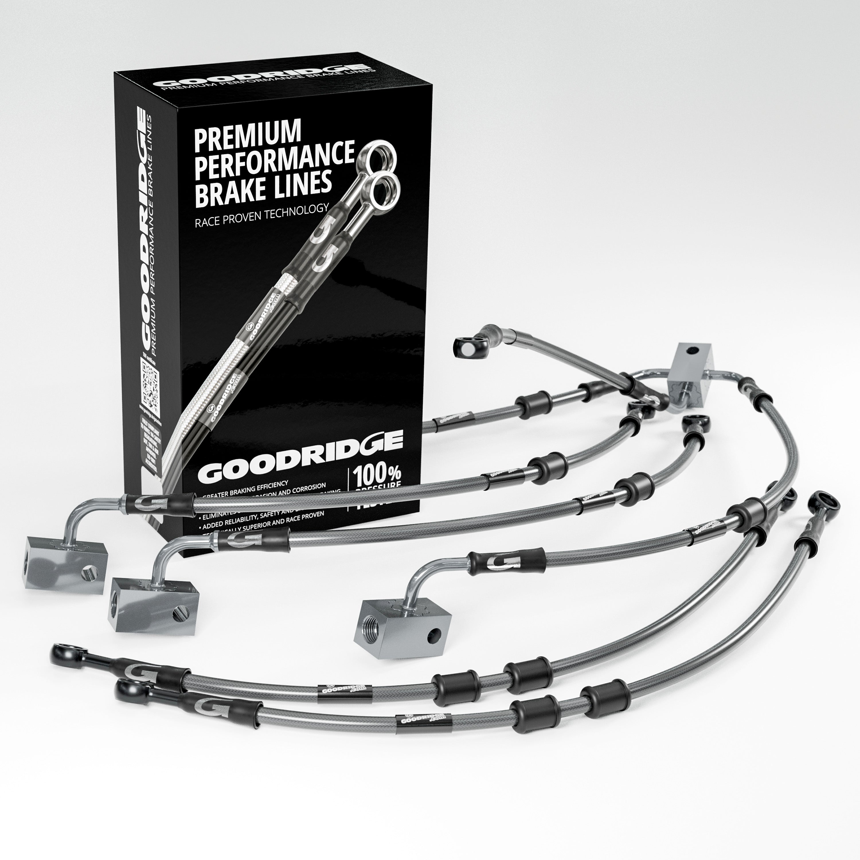PERFORMANCE BRAKE HOSE KIT FOR HONDA VFR800 V-TEC ABS 02-12 Honda