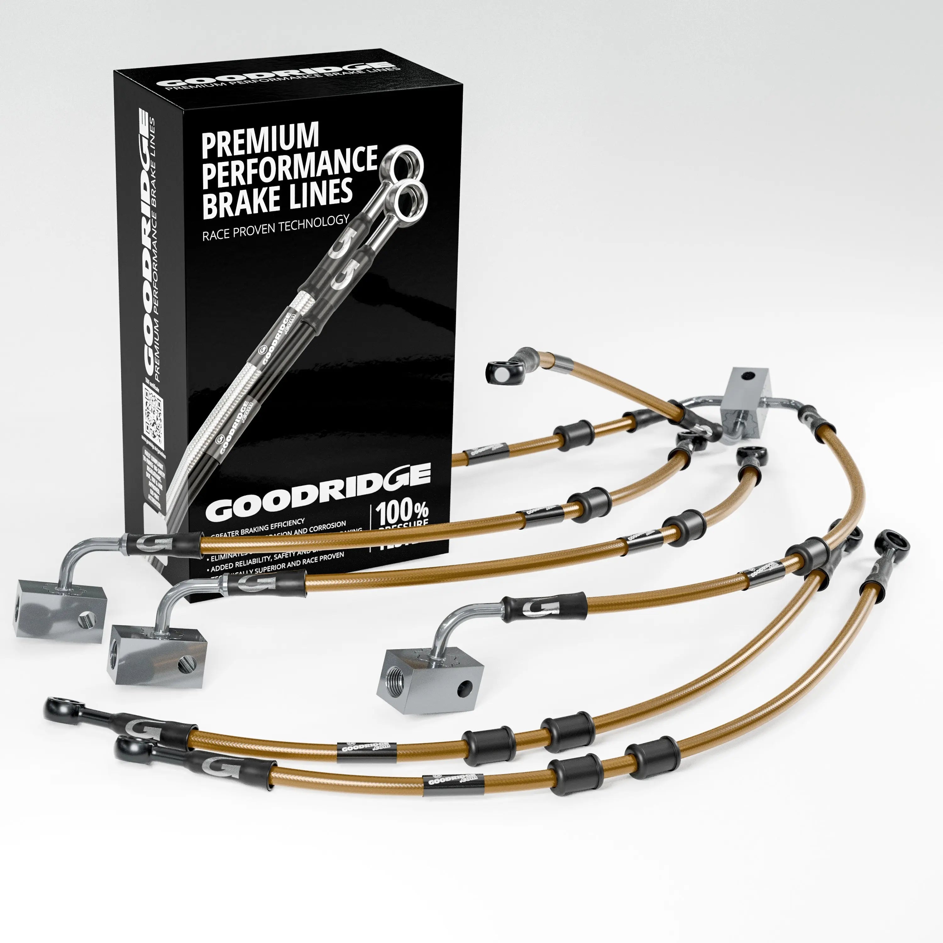 PERFORMANCE BRAKE HOSE KIT FOR YAMAHA FZ8 SA-NA ABS 10-15 Yamaha