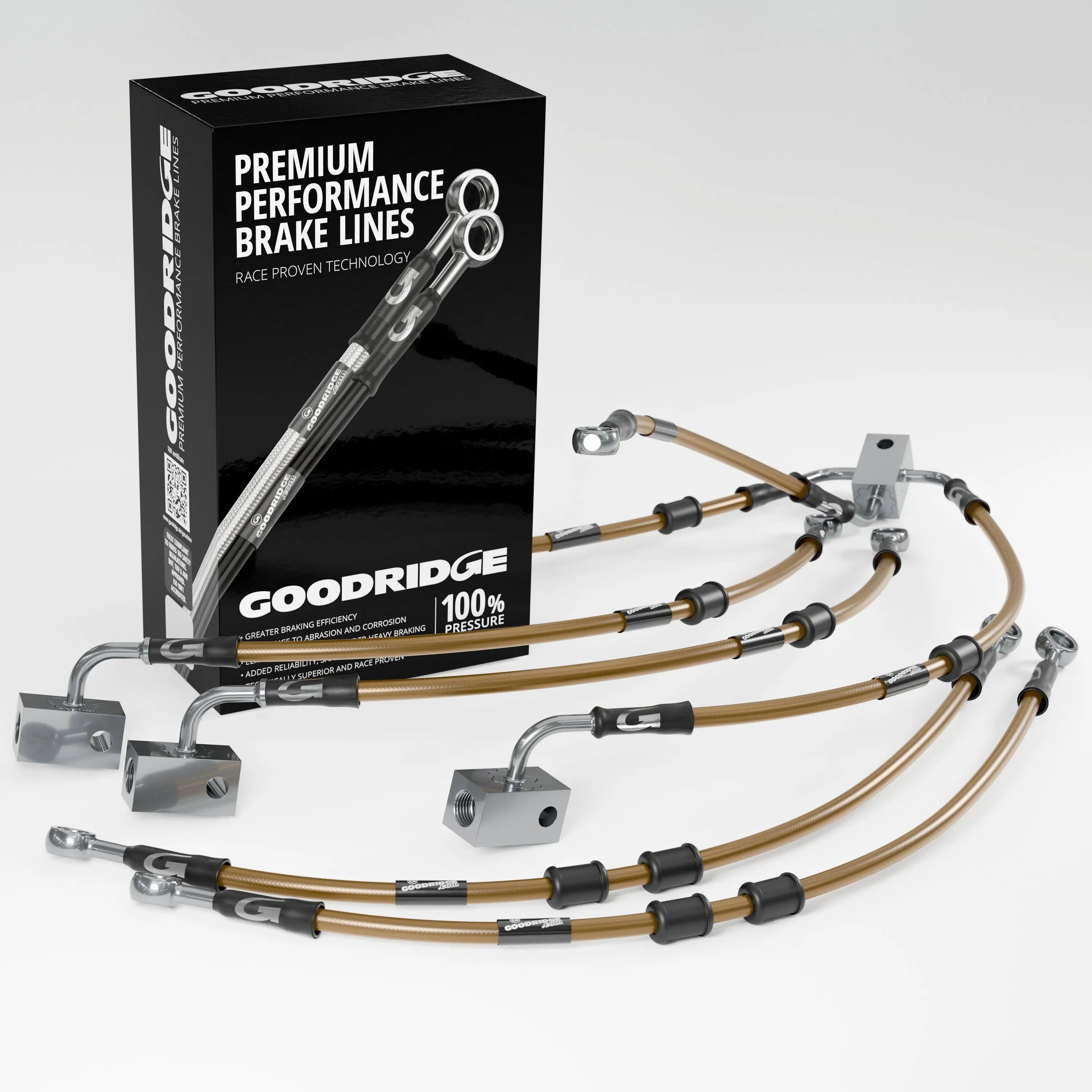 PERFORMANCE BRAKE HOSE KIT FOR YAMAHA FZ8 SA-NA ABS 10-15 Yamaha