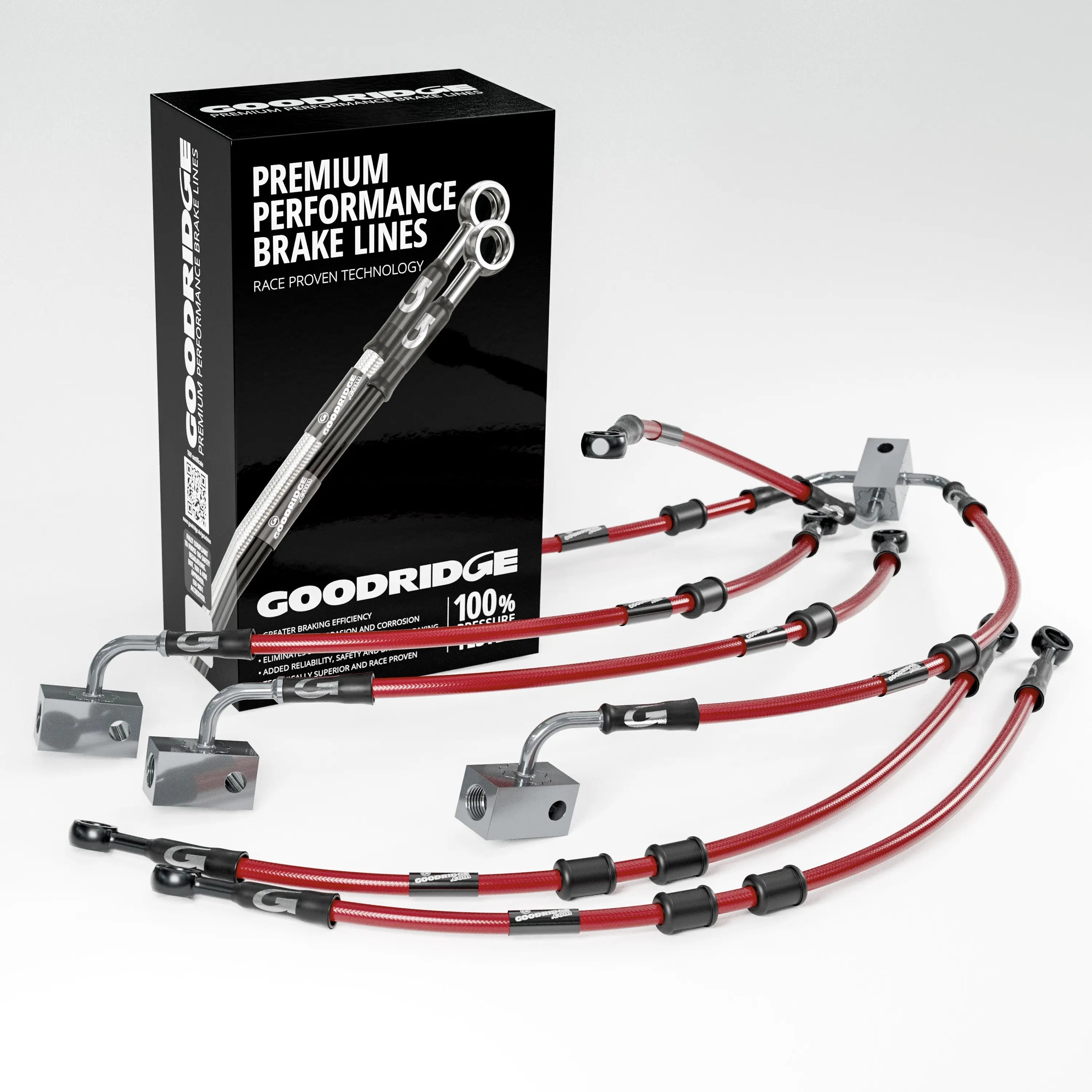 PERFORMANCE BRAKE HOSE KIT FOR YAMAHA FZ8 SA-NA ABS 10-15 Yamaha