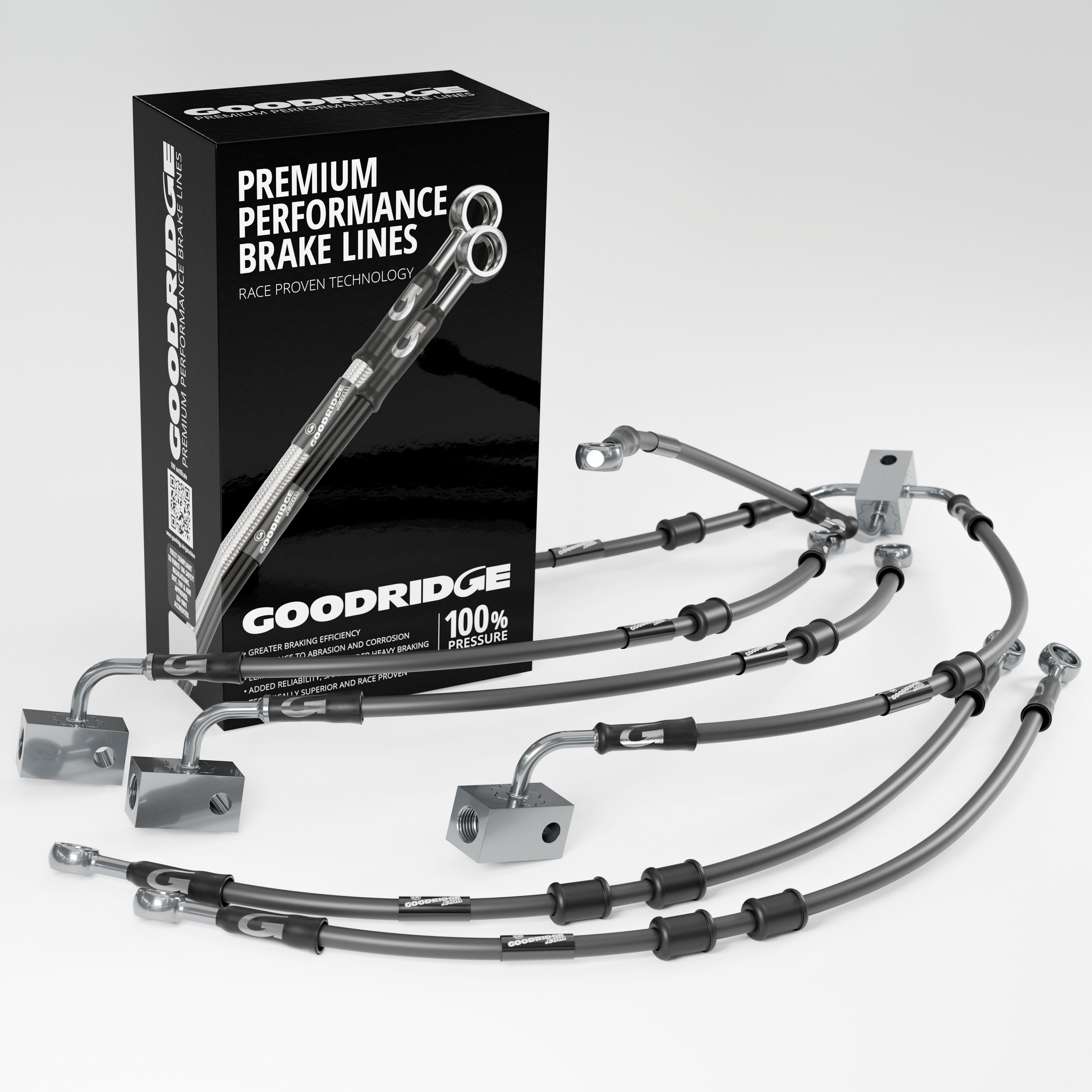 PERFORMANCE BRAKE HOSE KIT FOR HONDA VFR800 V-TEC ABS 02-12 Honda
