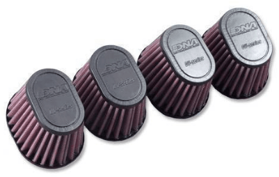 DNA OVAL RUBBER TOP 87mm Long Clamp on 54mm Set of 4 - Motorcycle Performance Store
