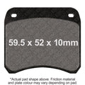 EBC Motorcycle Brake Pads for TRIUMPH MERIDEN PRODUCED MACHINES T140 ES 1980-1981
