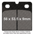 EBC Motorcycle Brake Pads for TRIUMPH MERIDEN PRODUCED MACHINES T140 Bonneville L.F. Harris Production Bike 1985-1988