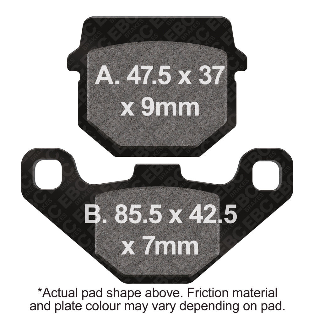EBC Motorcycle Brake Pads for SUZUKI RM 80 RC12A 1990-1995