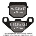 EBC Motorcycle Brake Pads for KAWASAKI KX 125 1982