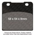 EBC Motorcycle Brake Pads for SUZUKI GSXR 400 H 1987
