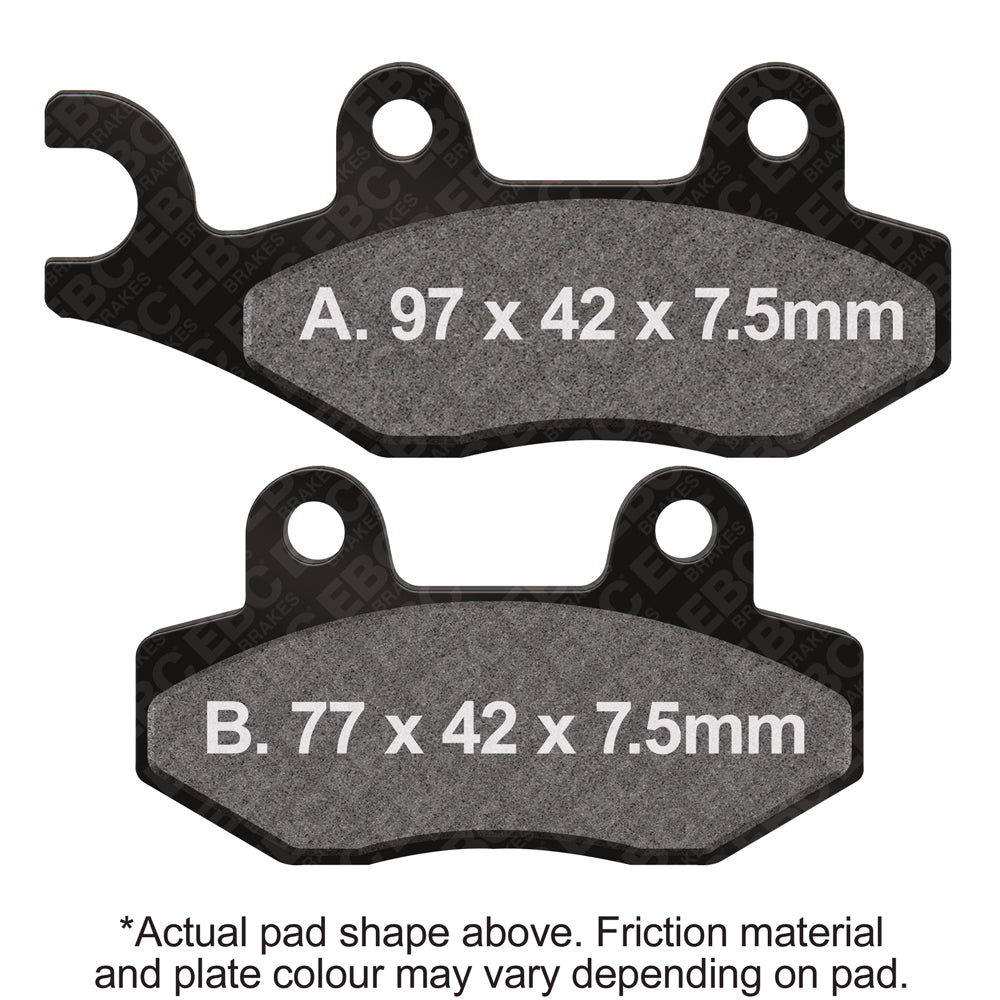 EBC Motorcycle Brake Pads for SUZUKI DR 350 SE 1996-1999