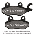 EBC Motorcycle Brake Pads for KAWASAKI KVF 650 Brute Force Hardwoods Green 2007-2008