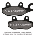 EBC Motorcycle Brake Pads for SUZUKI Shogun-R FD-112 2004