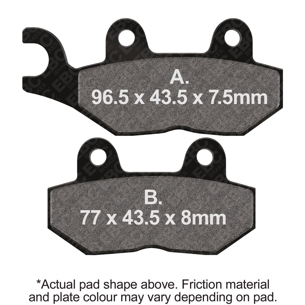 EBC Motorcycle Brake Pads for TRIUMPH HINCKLEY PRODUCED MACHINES Trophy 900 1992-1993