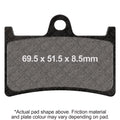 EBC Motorcycle Brake Pads for YAMAHA MT-10 MTN1000 2016-2017