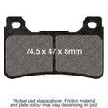 EBC Motorcycle Brake Pads for HONDA VFR 800 X Crossrunner 2015-2016