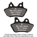 EBC Motorcycle Brake Pads for HARLEY DAVIDSON Softail FXST Softail Standard 2000-2005