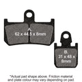 EBC Motorcycle Brake Pads for YAMAHA MT-01 S 1670cc 2009