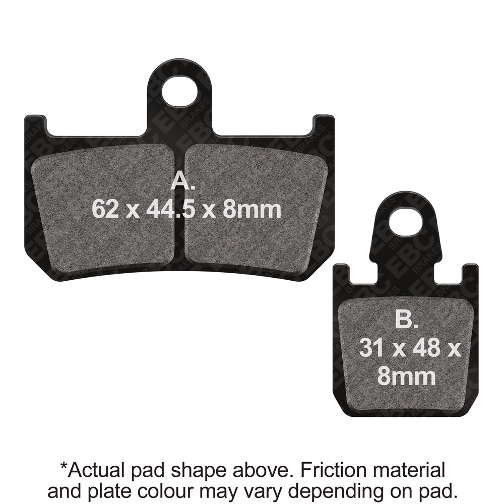 EBC Motorcycle Brake Pads for YAMAHA MT-01 S 1670cc 2009