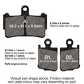 EBC Motorcycle Brake Pads for HONDA VFR 1200 FA GT 2014-2015
