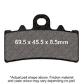 EBC Motorcycle Brake Pads for TRIUMPH HINCKLEY PRODUCED MACHINES Speed 400 2025-2026