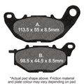 EBC Motorcycle Brake Pads for YAMAHA MT-03 A ABS - B082 2016-2021