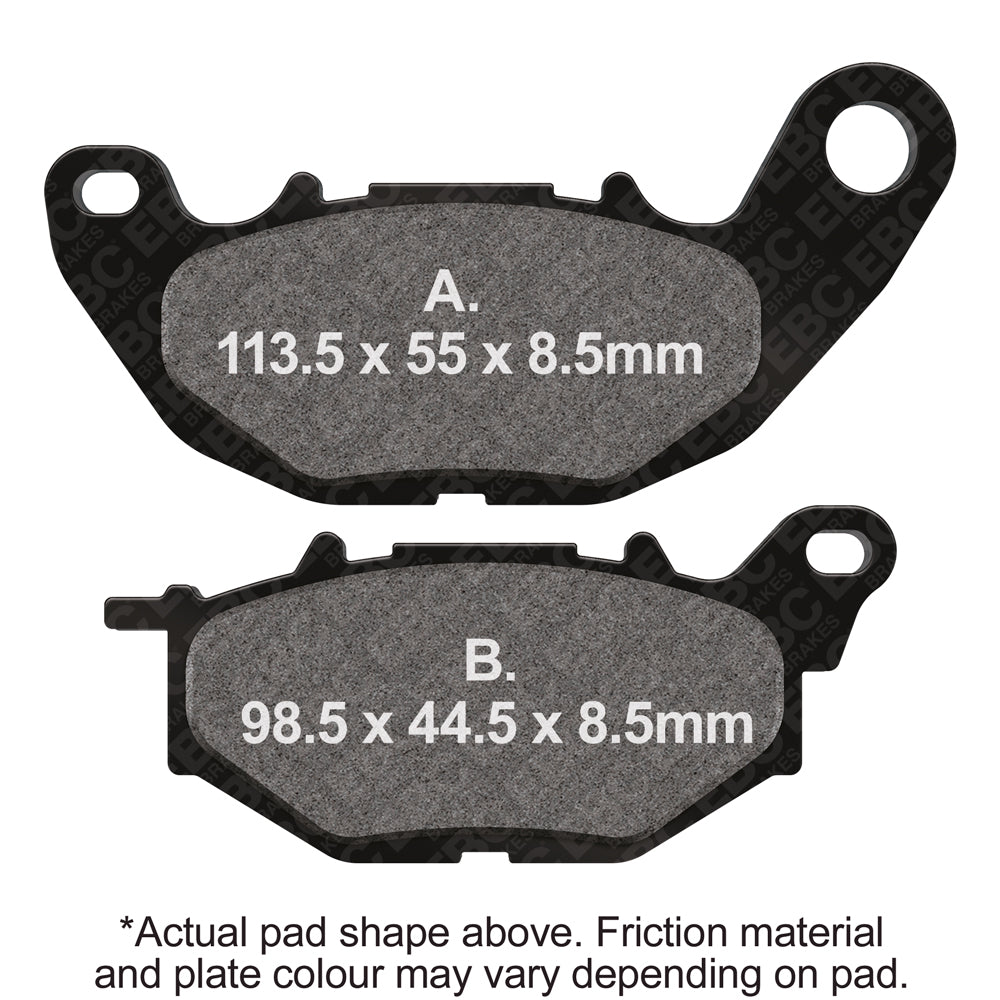 EBC Motorcycle Brake Pads for YAMAHA MT-03 A ABS - B082 2016-2021