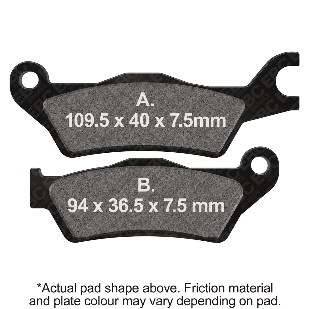EBC Motorcycle Brake Pads for SUZUKI GSX-S 125 2017-2026