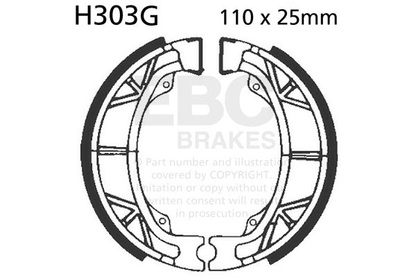EBC Motorcycle Brake Pads for HONDA XL 125 K3|K4 1979