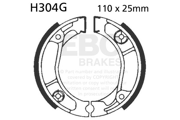 EBC Motorcycle Brake Pads for HONDA TLR 200 G|H 1986-1987