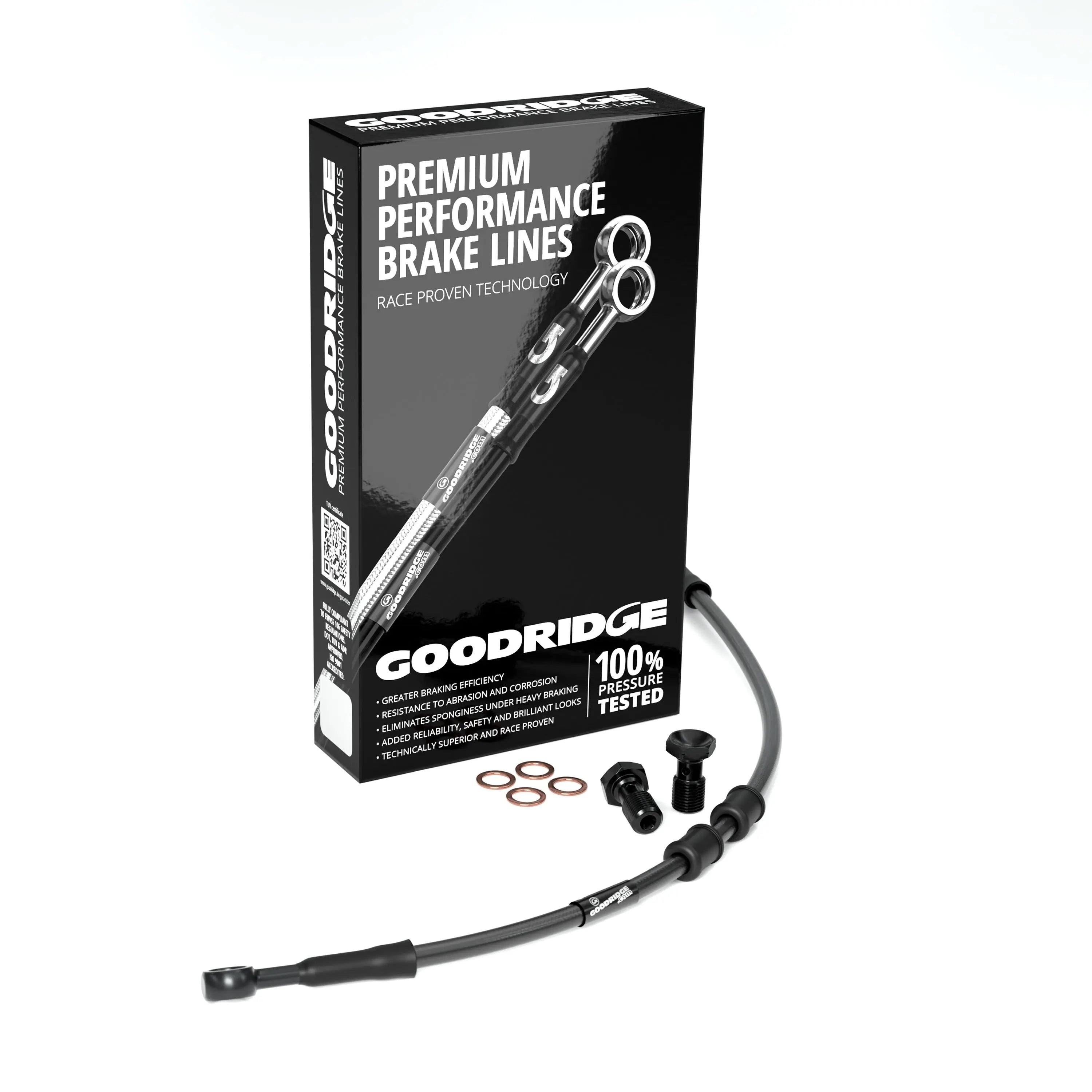 FRONT PERFORMANCE BRAKE HOSE KIT FOR HARLEY DAVIDSON FLSTF FAT BOY (NO ABS) 12-13 Harley Davidson