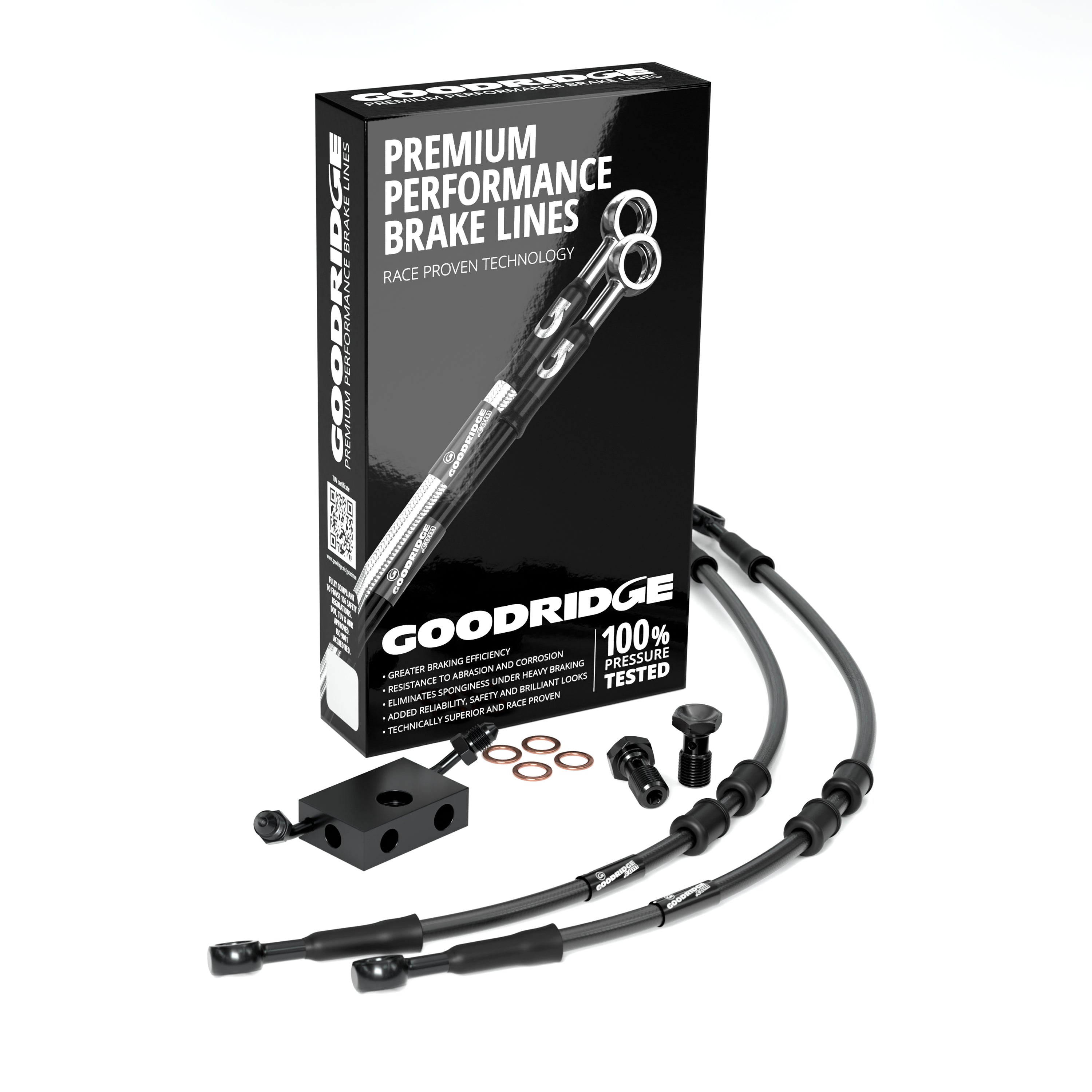 FRONT PERFORMANCE BRAKE HOSE KIT FOR HARLEY DAVIDSON FLHCS HERITAGE CLASSIC 114 (ABS) 18-24 Harley Davidson