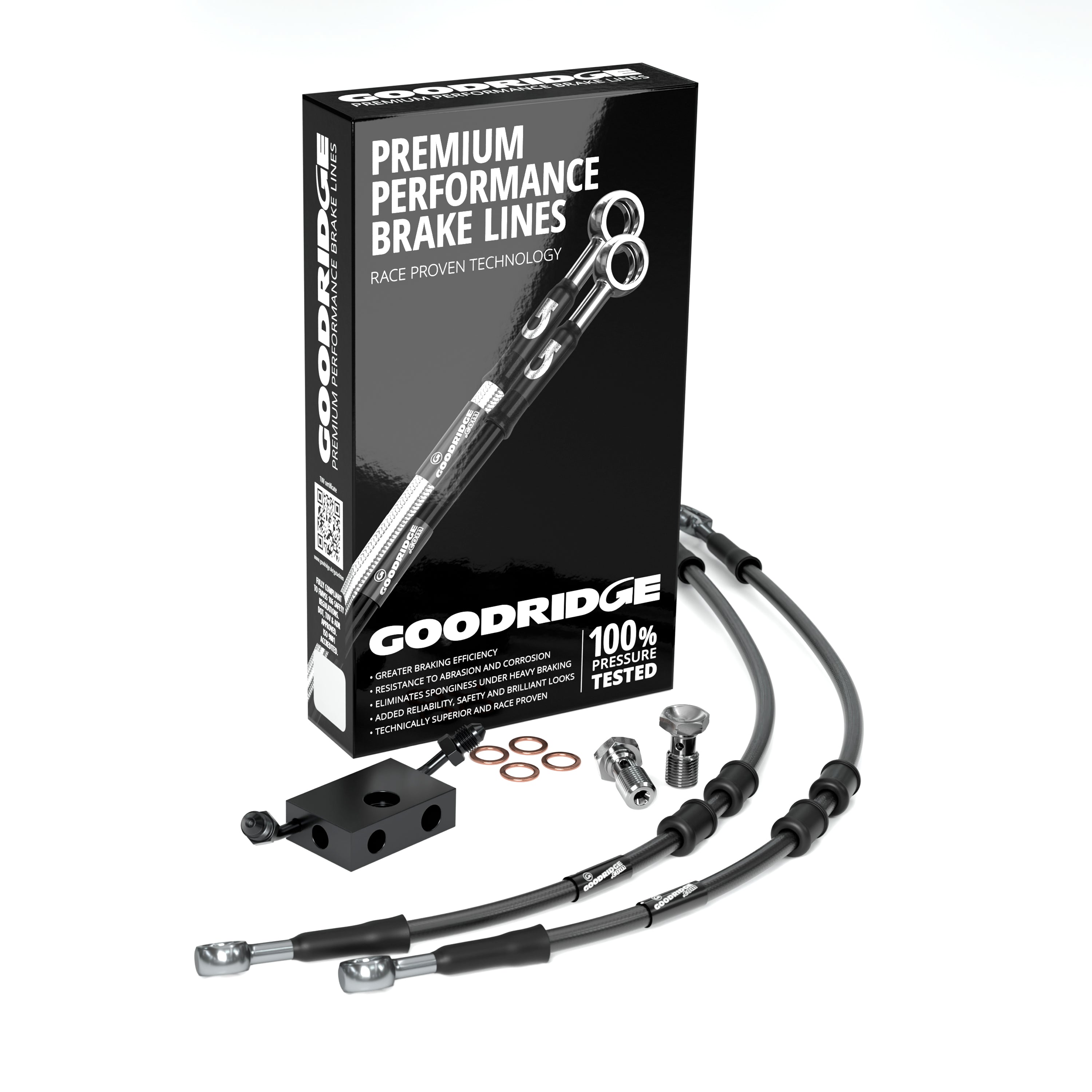 FRONT PERFORMANCE BRAKE HOSE KIT FOR HARLEY DAVIDSON FLHCS HERITAGE CLASSIC 114 (ABS) 18-24 Harley Davidson