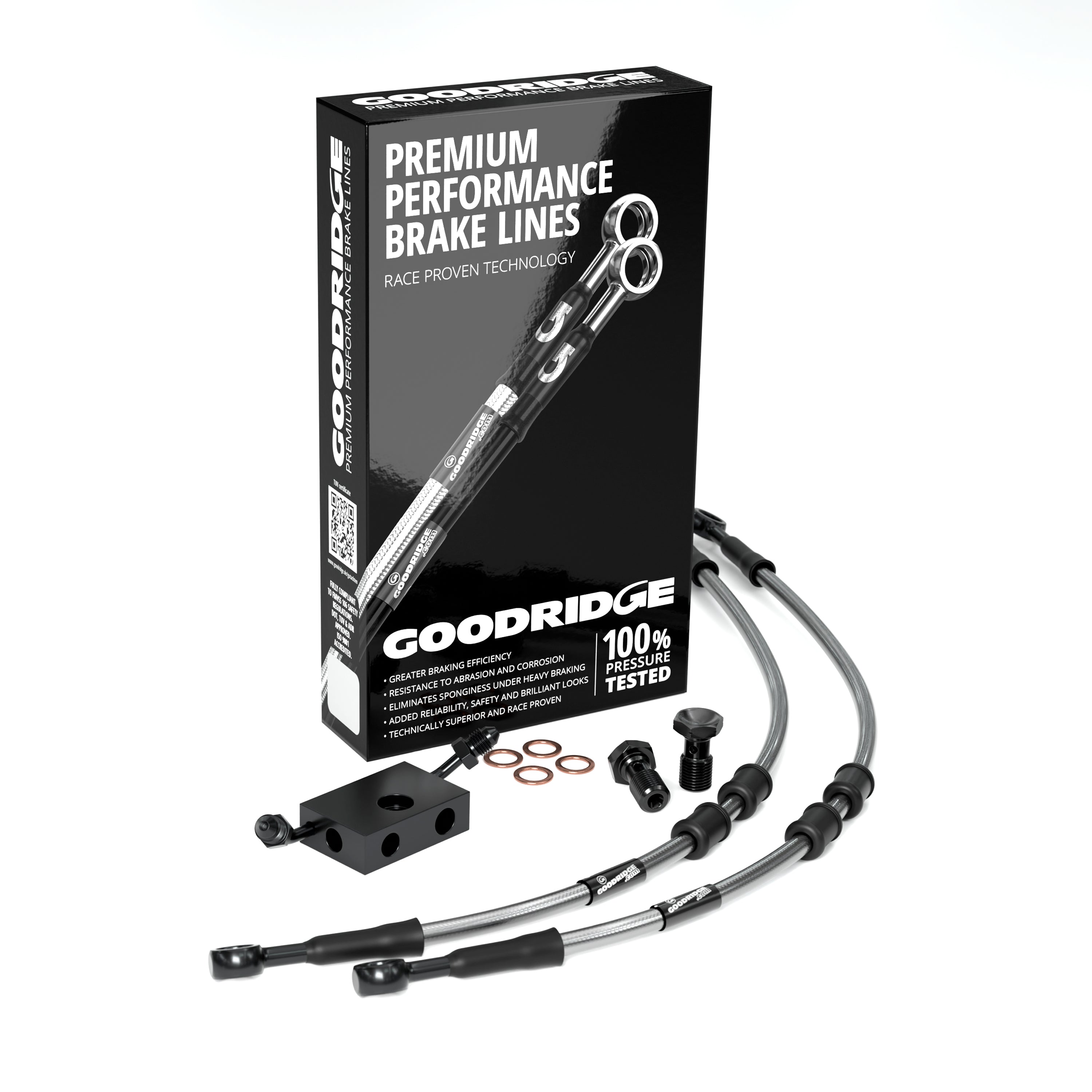 FRONT PERFORMANCE BRAKE HOSE KIT FOR HARLEY DAVIDSON FLSB SPORT GLIDE (ABS) 18-24 Harley Davidson
