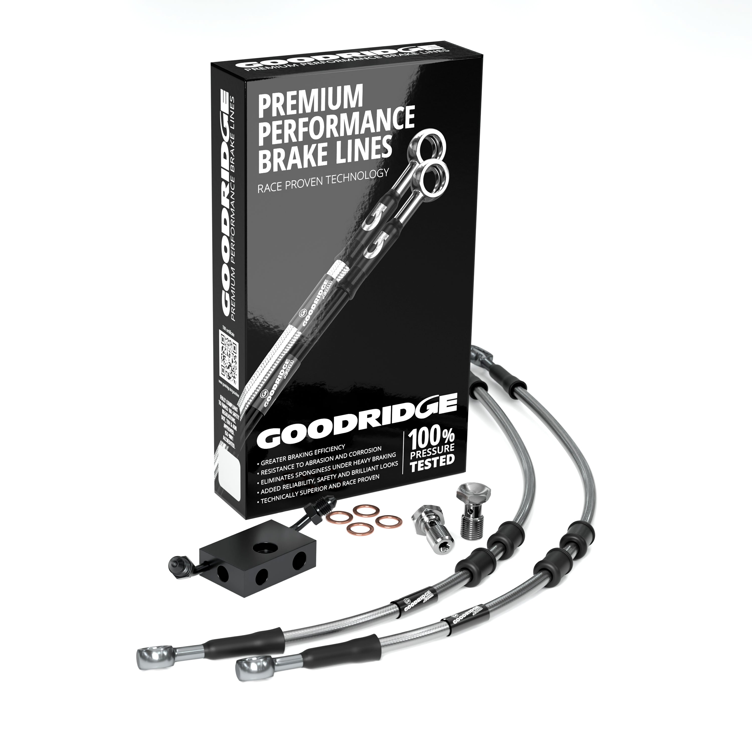 FRONT PERFORMANCE BRAKE HOSE KIT FOR HARLEY DAVIDSON FLSL SOFTAIL SLIM (ABS) 18-21 Harley Davidson